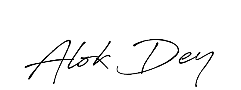 Also we have Alok Dey name is the best signature style. Create professional handwritten signature collection using Antro_Vectra_Bolder autograph style. Alok Dey signature style 7 images and pictures png