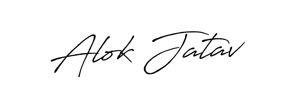 Antro_Vectra_Bolder is a professional signature style that is perfect for those who want to add a touch of class to their signature. It is also a great choice for those who want to make their signature more unique. Get Alok Jatav name to fancy signature for free. Alok Jatav signature style 7 images and pictures png
