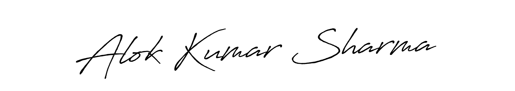 Also we have Alok Kumar Sharma name is the best signature style. Create professional handwritten signature collection using Antro_Vectra_Bolder autograph style. Alok Kumar Sharma signature style 7 images and pictures png