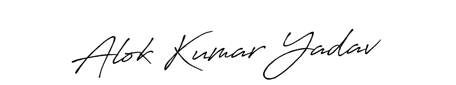 It looks lik you need a new signature style for name Alok Kumar Yadav. Design unique handwritten (Antro_Vectra_Bolder) signature with our free signature maker in just a few clicks. Alok Kumar Yadav signature style 7 images and pictures png