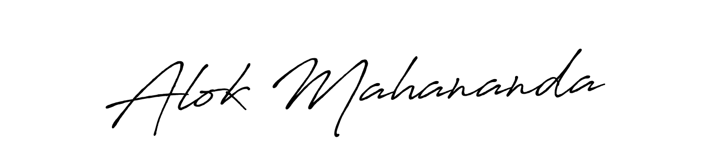Once you've used our free online signature maker to create your best signature Antro_Vectra_Bolder style, it's time to enjoy all of the benefits that Alok Mahananda name signing documents. Alok Mahananda signature style 7 images and pictures png