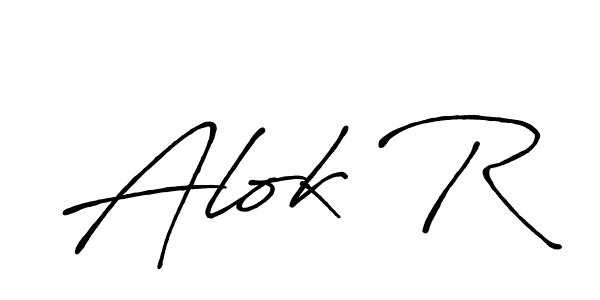 Once you've used our free online signature maker to create your best signature Antro_Vectra_Bolder style, it's time to enjoy all of the benefits that Alok R name signing documents. Alok R signature style 7 images and pictures png