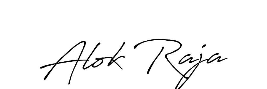 Also we have Alok Raja name is the best signature style. Create professional handwritten signature collection using Antro_Vectra_Bolder autograph style. Alok Raja signature style 7 images and pictures png