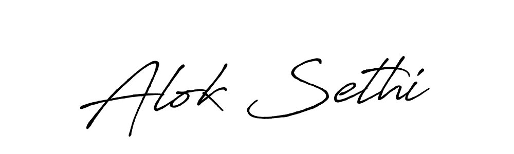 It looks lik you need a new signature style for name Alok Sethi. Design unique handwritten (Antro_Vectra_Bolder) signature with our free signature maker in just a few clicks. Alok Sethi signature style 7 images and pictures png