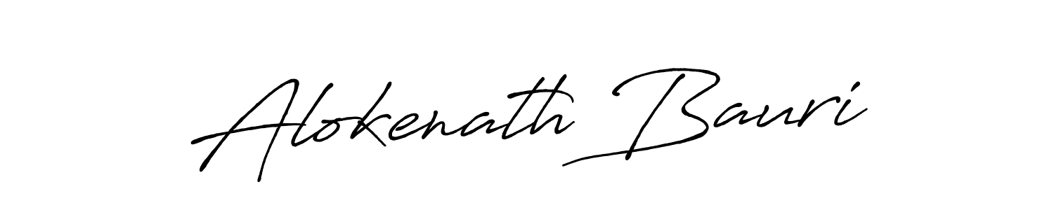 Also we have Alokenath Bauri name is the best signature style. Create professional handwritten signature collection using Antro_Vectra_Bolder autograph style. Alokenath Bauri signature style 7 images and pictures png