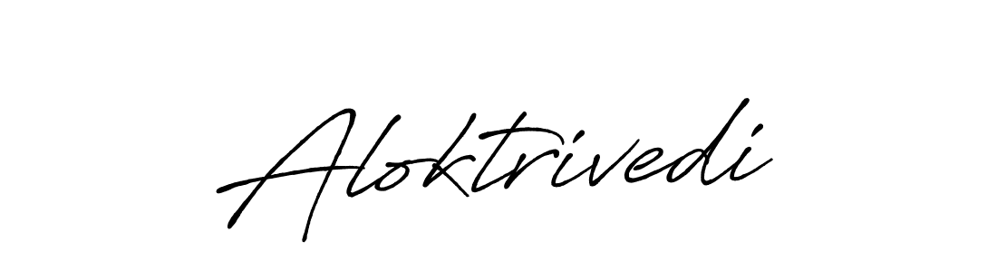 Design your own signature with our free online signature maker. With this signature software, you can create a handwritten (Antro_Vectra_Bolder) signature for name Aloktrivedi. Aloktrivedi signature style 7 images and pictures png