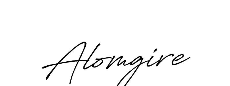 Design your own signature with our free online signature maker. With this signature software, you can create a handwritten (Antro_Vectra_Bolder) signature for name Alomgire. Alomgire signature style 7 images and pictures png