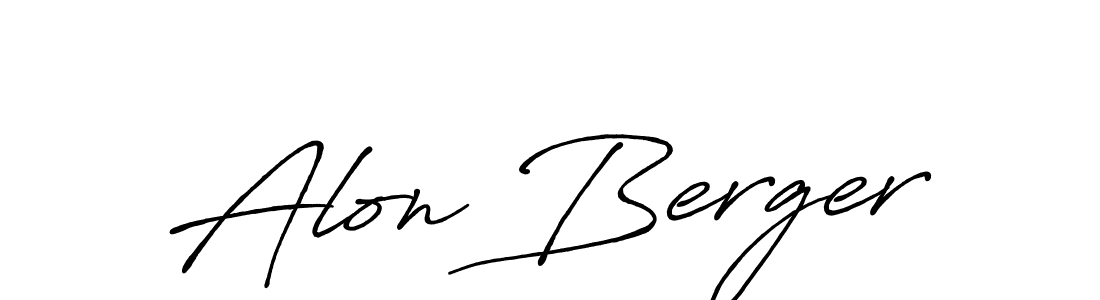 The best way (Antro_Vectra_Bolder) to make a short signature is to pick only two or three words in your name. The name Alon Berger include a total of six letters. For converting this name. Alon Berger signature style 7 images and pictures png