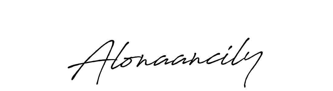 Once you've used our free online signature maker to create your best signature Antro_Vectra_Bolder style, it's time to enjoy all of the benefits that Alonaancily name signing documents. Alonaancily signature style 7 images and pictures png