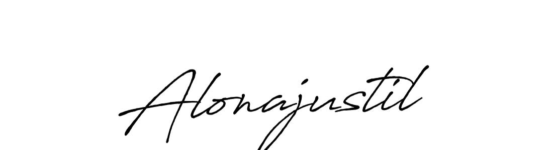 How to make Alonajustil signature? Antro_Vectra_Bolder is a professional autograph style. Create handwritten signature for Alonajustil name. Alonajustil signature style 7 images and pictures png