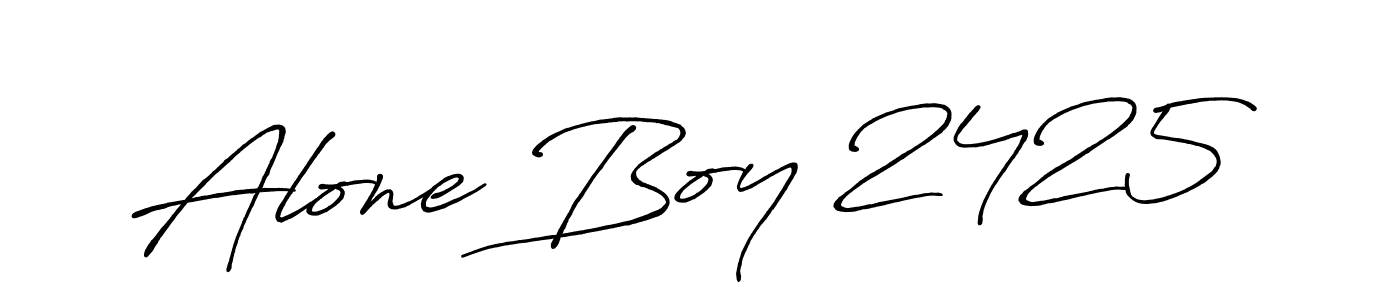 How to make Alone Boy 2425 name signature. Use Antro_Vectra_Bolder style for creating short signs online. This is the latest handwritten sign. Alone Boy 2425 signature style 7 images and pictures png