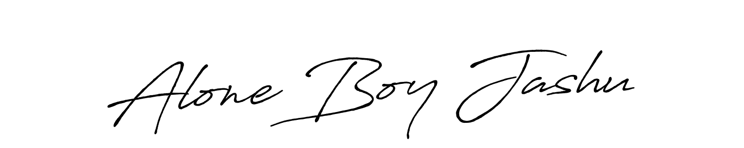 The best way (Antro_Vectra_Bolder) to make a short signature is to pick only two or three words in your name. The name Alone Boy Jashu include a total of six letters. For converting this name. Alone Boy Jashu signature style 7 images and pictures png
