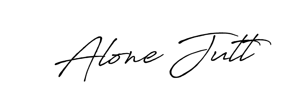 Also You can easily find your signature by using the search form. We will create Alone Jutt name handwritten signature images for you free of cost using Antro_Vectra_Bolder sign style. Alone Jutt signature style 7 images and pictures png