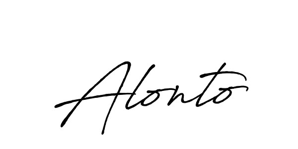 Once you've used our free online signature maker to create your best signature Antro_Vectra_Bolder style, it's time to enjoy all of the benefits that Alonto name signing documents. Alonto signature style 7 images and pictures png