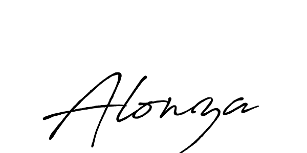 Make a beautiful signature design for name Alonza. Use this online signature maker to create a handwritten signature for free. Alonza signature style 7 images and pictures png