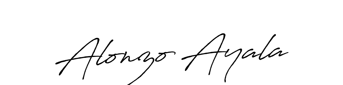 How to make Alonzo Ayala name signature. Use Antro_Vectra_Bolder style for creating short signs online. This is the latest handwritten sign. Alonzo Ayala signature style 7 images and pictures png