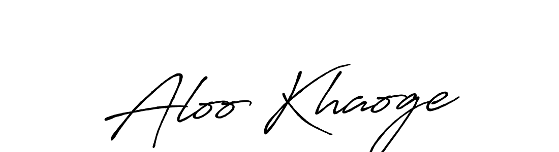 You can use this online signature creator to create a handwritten signature for the name Aloo Khaoge. This is the best online autograph maker. Aloo Khaoge signature style 7 images and pictures png