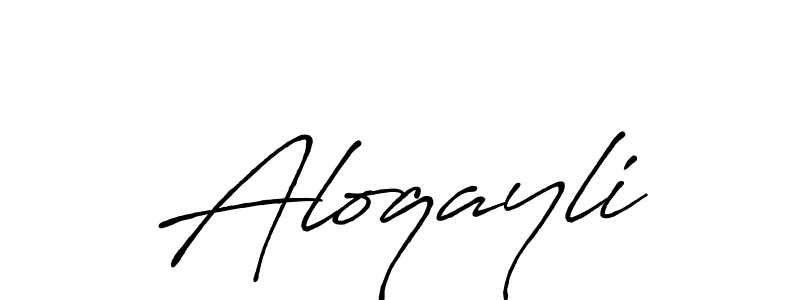 if you are searching for the best signature style for your name Aloqayli. so please give up your signature search. here we have designed multiple signature styles  using Antro_Vectra_Bolder. Aloqayli signature style 7 images and pictures png