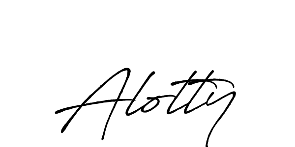 How to make Alotty signature? Antro_Vectra_Bolder is a professional autograph style. Create handwritten signature for Alotty name. Alotty signature style 7 images and pictures png