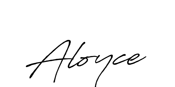 How to make Aloyce name signature. Use Antro_Vectra_Bolder style for creating short signs online. This is the latest handwritten sign. Aloyce signature style 7 images and pictures png