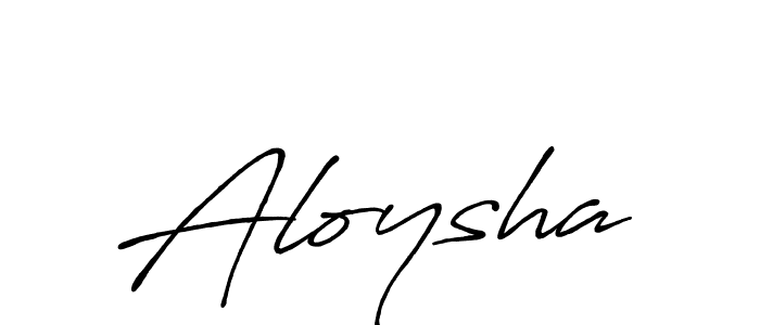 How to make Aloysha signature? Antro_Vectra_Bolder is a professional autograph style. Create handwritten signature for Aloysha name. Aloysha signature style 7 images and pictures png