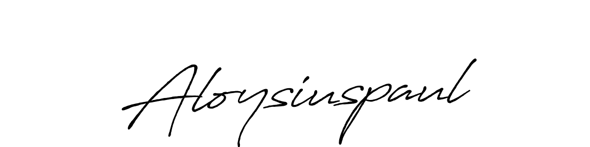 Design your own signature with our free online signature maker. With this signature software, you can create a handwritten (Antro_Vectra_Bolder) signature for name Aloysiuspaul. Aloysiuspaul signature style 7 images and pictures png