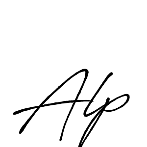 Also we have Alp name is the best signature style. Create professional handwritten signature collection using Antro_Vectra_Bolder autograph style. Alp signature style 7 images and pictures png