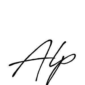 Also we have Alp name is the best signature style. Create professional handwritten signature collection using Antro_Vectra_Bolder autograph style. Alp signature style 7 images and pictures png