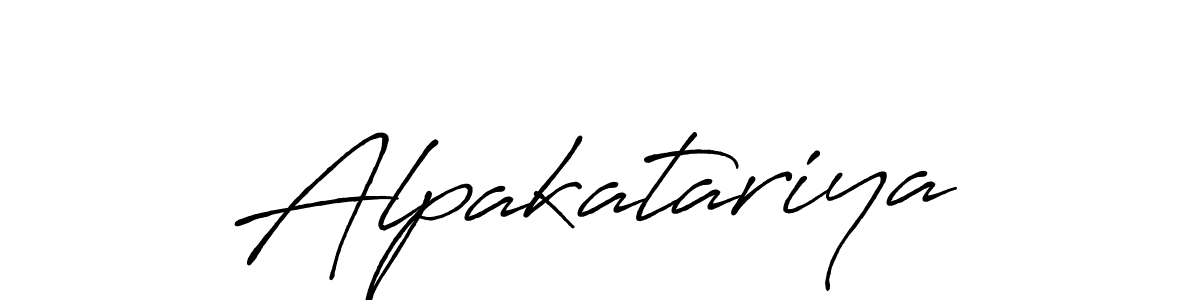 Design your own signature with our free online signature maker. With this signature software, you can create a handwritten (Antro_Vectra_Bolder) signature for name Alpakatariya. Alpakatariya signature style 7 images and pictures png