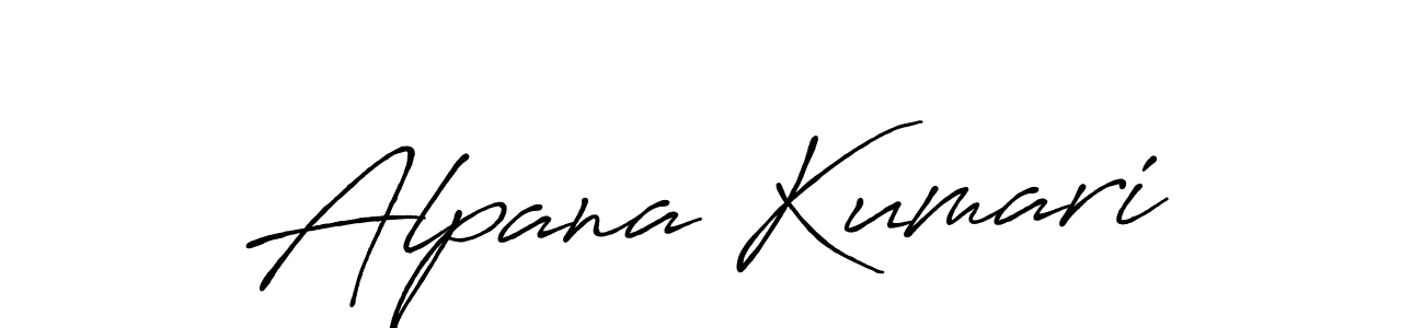 Alpana Kumari stylish signature style. Best Handwritten Sign (Antro_Vectra_Bolder) for my name. Handwritten Signature Collection Ideas for my name Alpana Kumari. Alpana Kumari signature style 7 images and pictures png