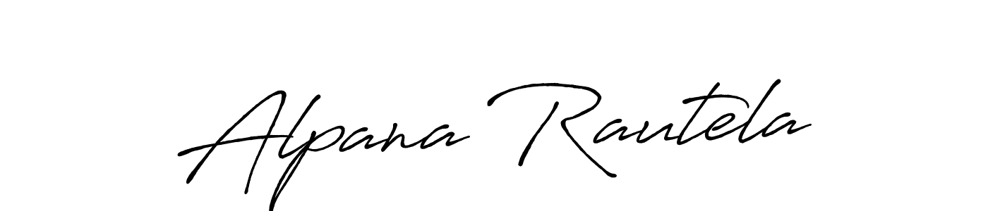 It looks lik you need a new signature style for name Alpana Rautela. Design unique handwritten (Antro_Vectra_Bolder) signature with our free signature maker in just a few clicks. Alpana Rautela signature style 7 images and pictures png