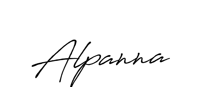 Also we have Alpanna name is the best signature style. Create professional handwritten signature collection using Antro_Vectra_Bolder autograph style. Alpanna signature style 7 images and pictures png