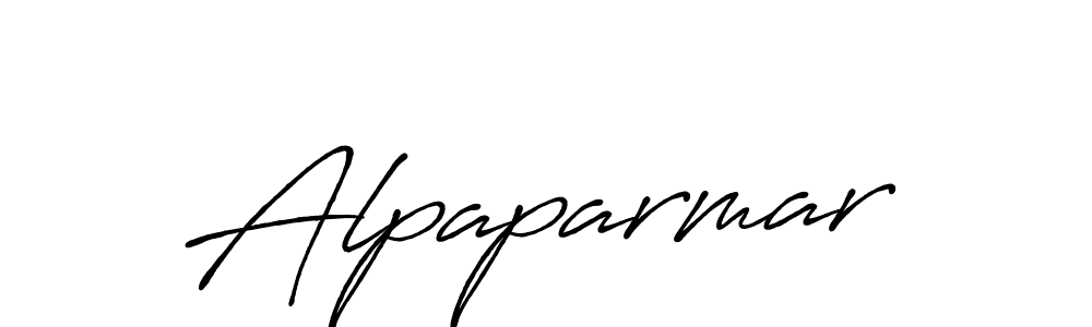 Alpaparmar stylish signature style. Best Handwritten Sign (Antro_Vectra_Bolder) for my name. Handwritten Signature Collection Ideas for my name Alpaparmar. Alpaparmar signature style 7 images and pictures png