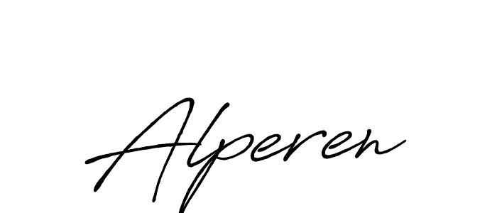 How to make Alperen signature? Antro_Vectra_Bolder is a professional autograph style. Create handwritten signature for Alperen name. Alperen signature style 7 images and pictures png