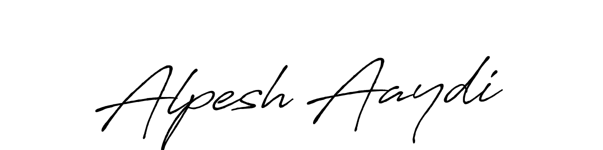 Also we have Alpesh Aaydi name is the best signature style. Create professional handwritten signature collection using Antro_Vectra_Bolder autograph style. Alpesh Aaydi signature style 7 images and pictures png