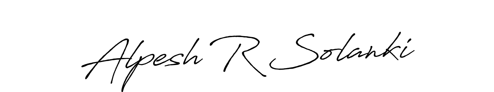 This is the best signature style for the Alpesh R Solanki name. Also you like these signature font (Antro_Vectra_Bolder). Mix name signature. Alpesh R Solanki signature style 7 images and pictures png