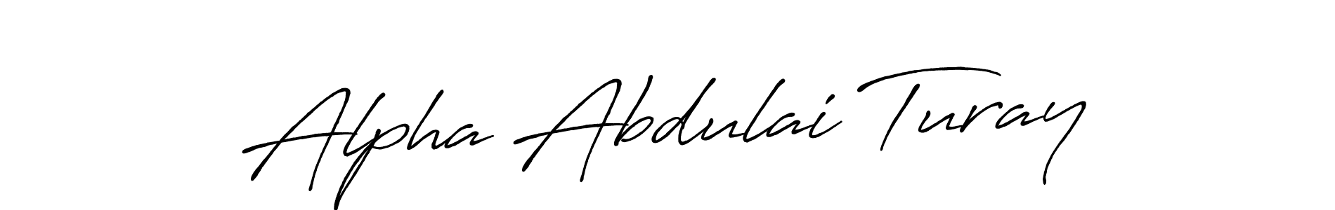 Similarly Antro_Vectra_Bolder is the best handwritten signature design. Signature creator online .You can use it as an online autograph creator for name Alpha Abdulai Turay. Alpha Abdulai Turay signature style 7 images and pictures png