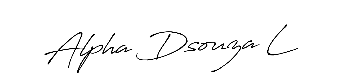 Make a short Alpha Dsouza L signature style. Manage your documents anywhere anytime using Antro_Vectra_Bolder. Create and add eSignatures, submit forms, share and send files easily. Alpha Dsouza L signature style 7 images and pictures png