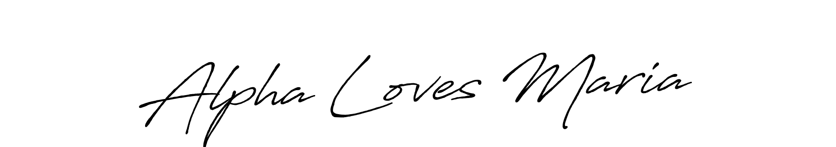 How to make Alpha Loves Maria signature? Antro_Vectra_Bolder is a professional autograph style. Create handwritten signature for Alpha Loves Maria name. Alpha Loves Maria signature style 7 images and pictures png