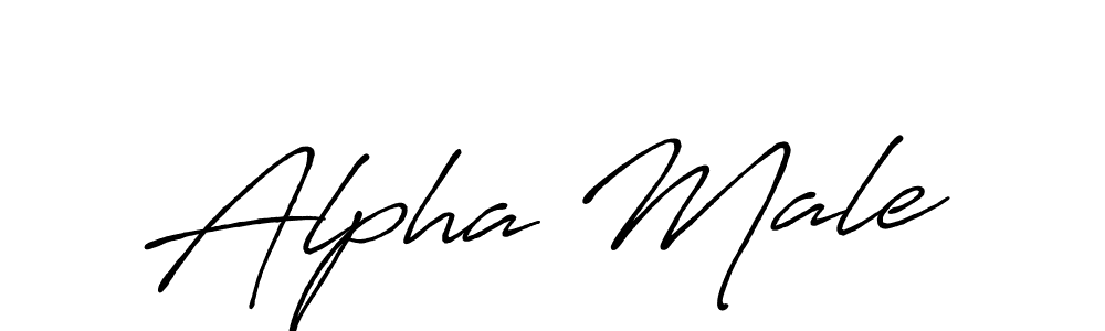 It looks lik you need a new signature style for name Alpha Male. Design unique handwritten (Antro_Vectra_Bolder) signature with our free signature maker in just a few clicks. Alpha Male signature style 7 images and pictures png