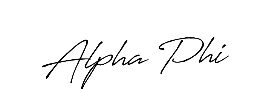 Alpha Phi stylish signature style. Best Handwritten Sign (Antro_Vectra_Bolder) for my name. Handwritten Signature Collection Ideas for my name Alpha Phi. Alpha Phi signature style 7 images and pictures png