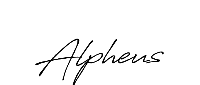 Alpheus stylish signature style. Best Handwritten Sign (Antro_Vectra_Bolder) for my name. Handwritten Signature Collection Ideas for my name Alpheus. Alpheus signature style 7 images and pictures png