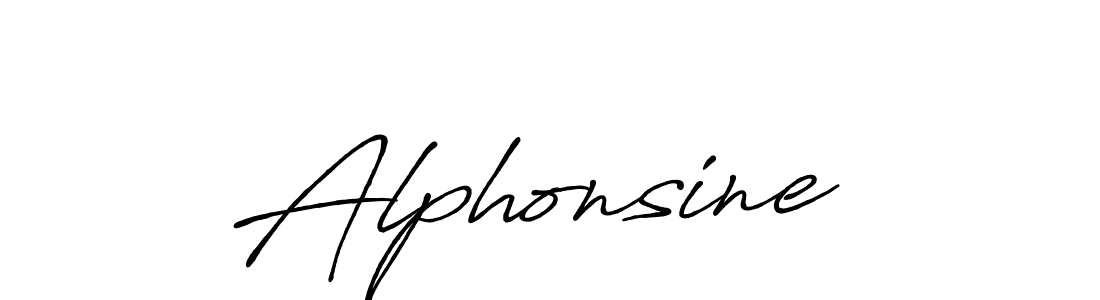 The best way (Antro_Vectra_Bolder) to make a short signature is to pick only two or three words in your name. The name Alphonsine  include a total of six letters. For converting this name. Alphonsine  signature style 7 images and pictures png