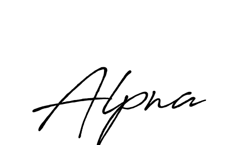 Also we have Alpna name is the best signature style. Create professional handwritten signature collection using Antro_Vectra_Bolder autograph style. Alpna signature style 7 images and pictures png
