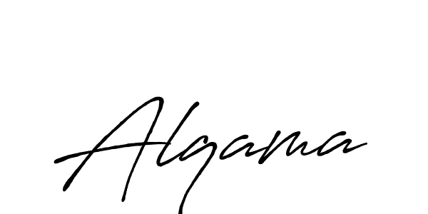 Antro_Vectra_Bolder is a professional signature style that is perfect for those who want to add a touch of class to their signature. It is also a great choice for those who want to make their signature more unique. Get Alqama name to fancy signature for free. Alqama signature style 7 images and pictures png