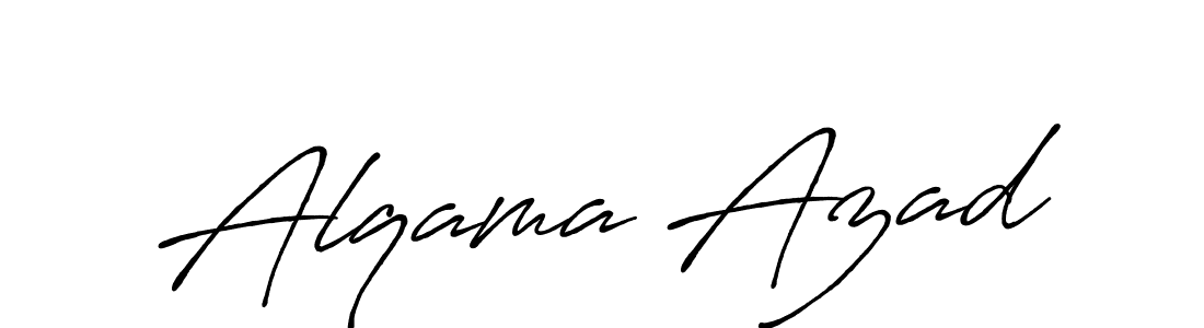 This is the best signature style for the Alqama Azad name. Also you like these signature font (Antro_Vectra_Bolder). Mix name signature. Alqama Azad signature style 7 images and pictures png
