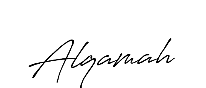 Make a beautiful signature design for name Alqamah. Use this online signature maker to create a handwritten signature for free. Alqamah signature style 7 images and pictures png