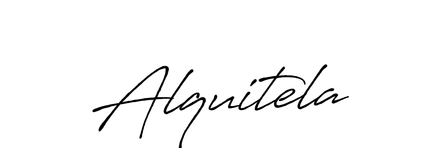 How to make Alquitela name signature. Use Antro_Vectra_Bolder style for creating short signs online. This is the latest handwritten sign. Alquitela signature style 7 images and pictures png