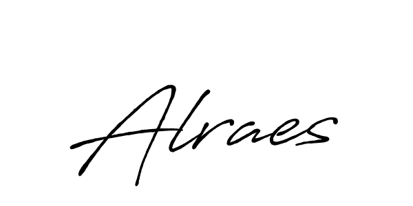 Also You can easily find your signature by using the search form. We will create Alraes name handwritten signature images for you free of cost using Antro_Vectra_Bolder sign style. Alraes signature style 7 images and pictures png