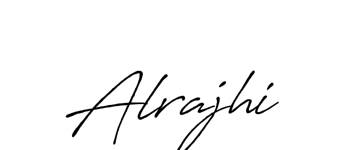Design your own signature with our free online signature maker. With this signature software, you can create a handwritten (Antro_Vectra_Bolder) signature for name Alrajhi. Alrajhi signature style 7 images and pictures png